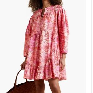 Ulla Johnson “Leiko” floral long sleeve cotton dress